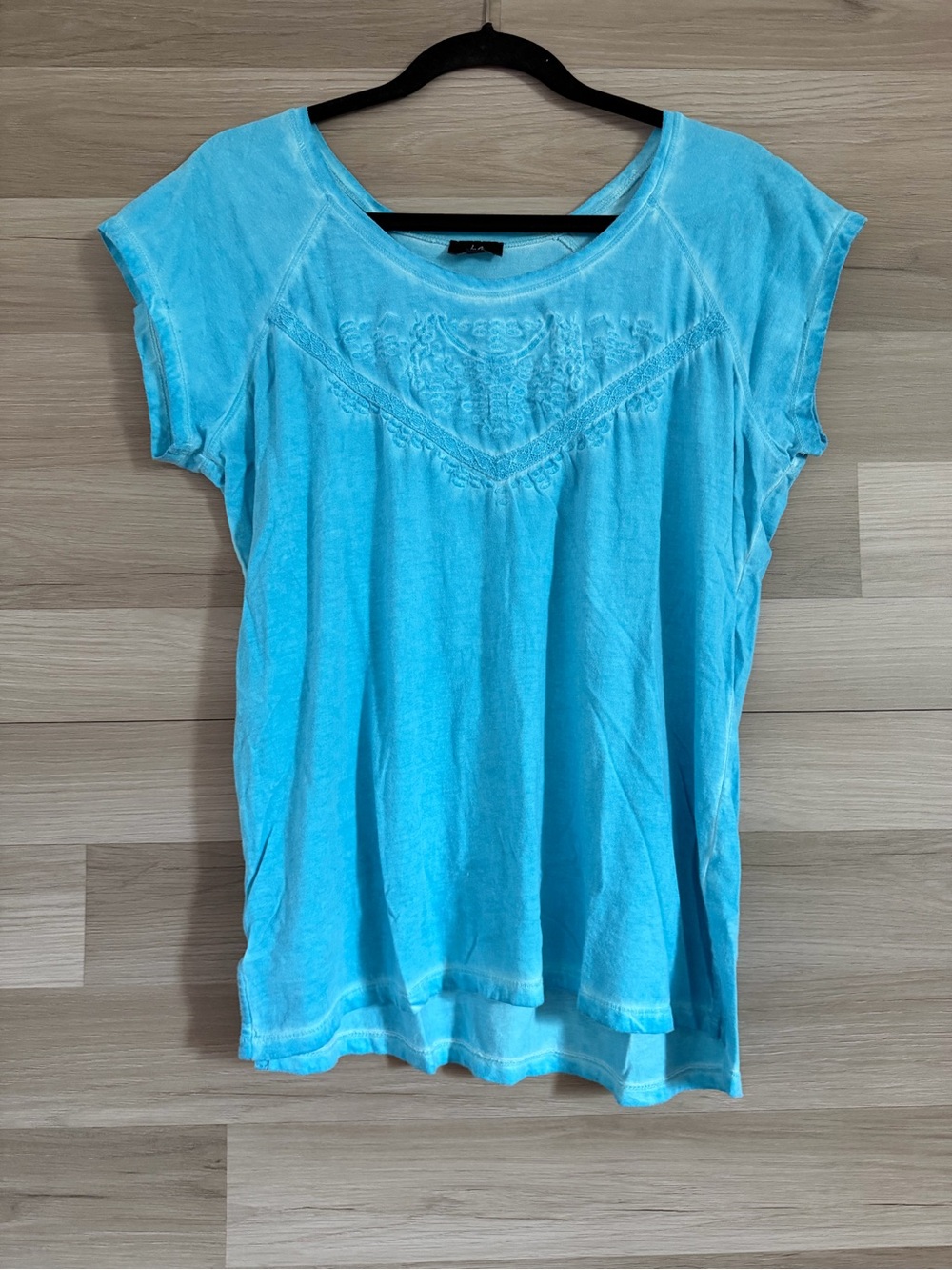 Juli Embroidered Cotton T-Shirt Size L/G
